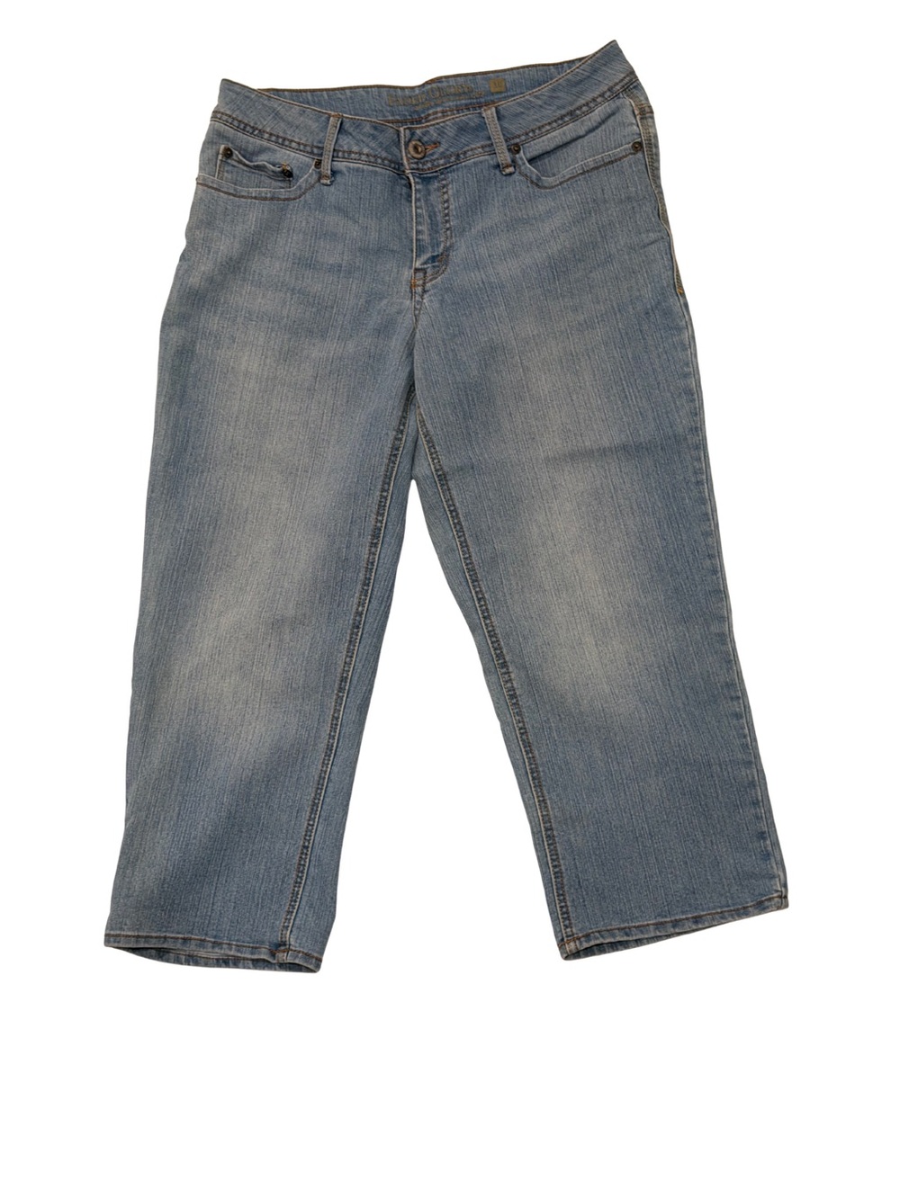 Faded Glory Jeans Women's Cropped Light Blue Denim women’s 10